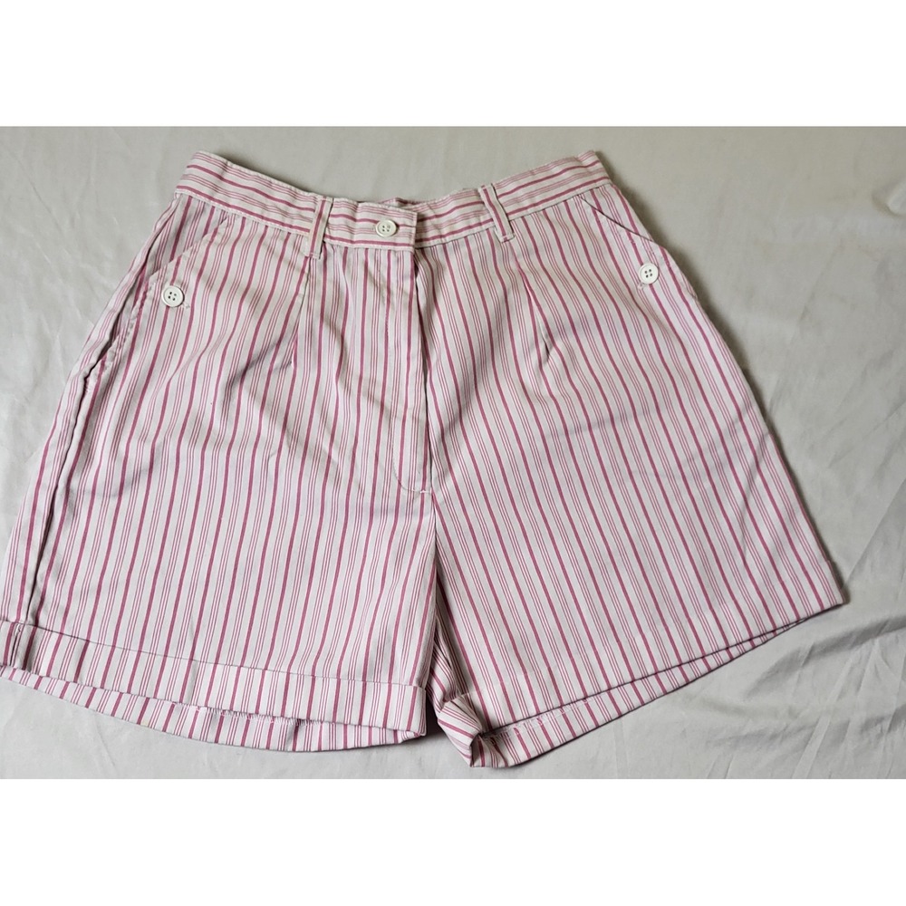 Hunter's Glen High Waisted Striped Shorts Women's Size 11/12 Vintage 80s
